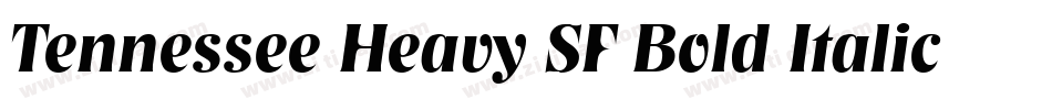 Tennessee Heavy SF Bold Italic字体转换